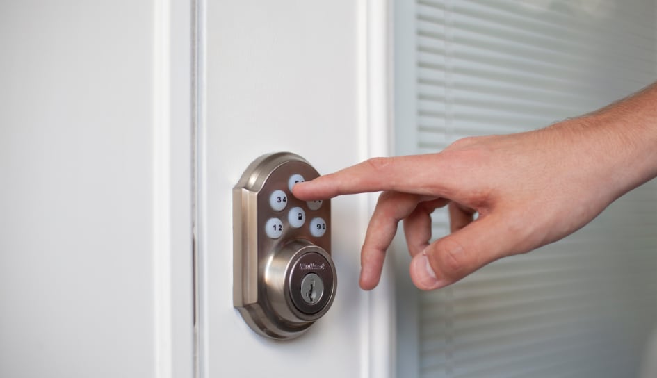 ADT smartlock on a Binghamton home